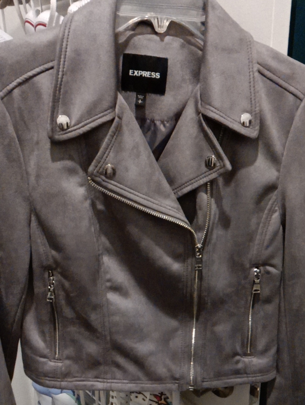 BRAND NEW Suede Moto Jacket